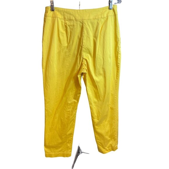Erin London Yellow Ankle Pants Sz 8 - Picture 2 of 8